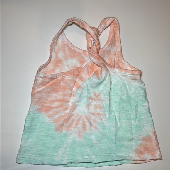 GAP Kids Blue and Orange Tie-Dye Twist Back Tank Top Size 2T - Picture 3 of 5